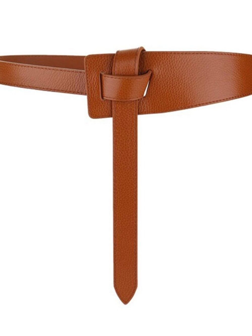 Women's Leather Belt Dress Belt for Jeans Jumpsuit Coat Fashion Tie a Knot